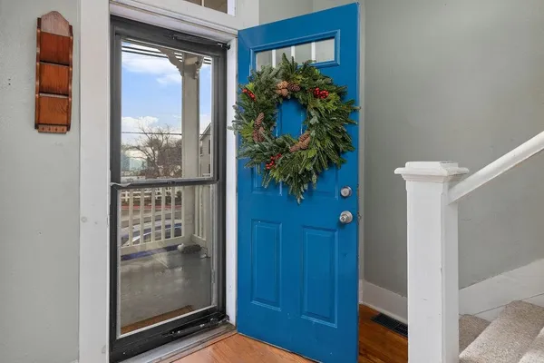 a view of front door