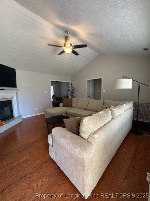 209 Dolphin Drive Raeford, NC 28376 - Photo 2 of 30 a living room with furniture and a fireplace