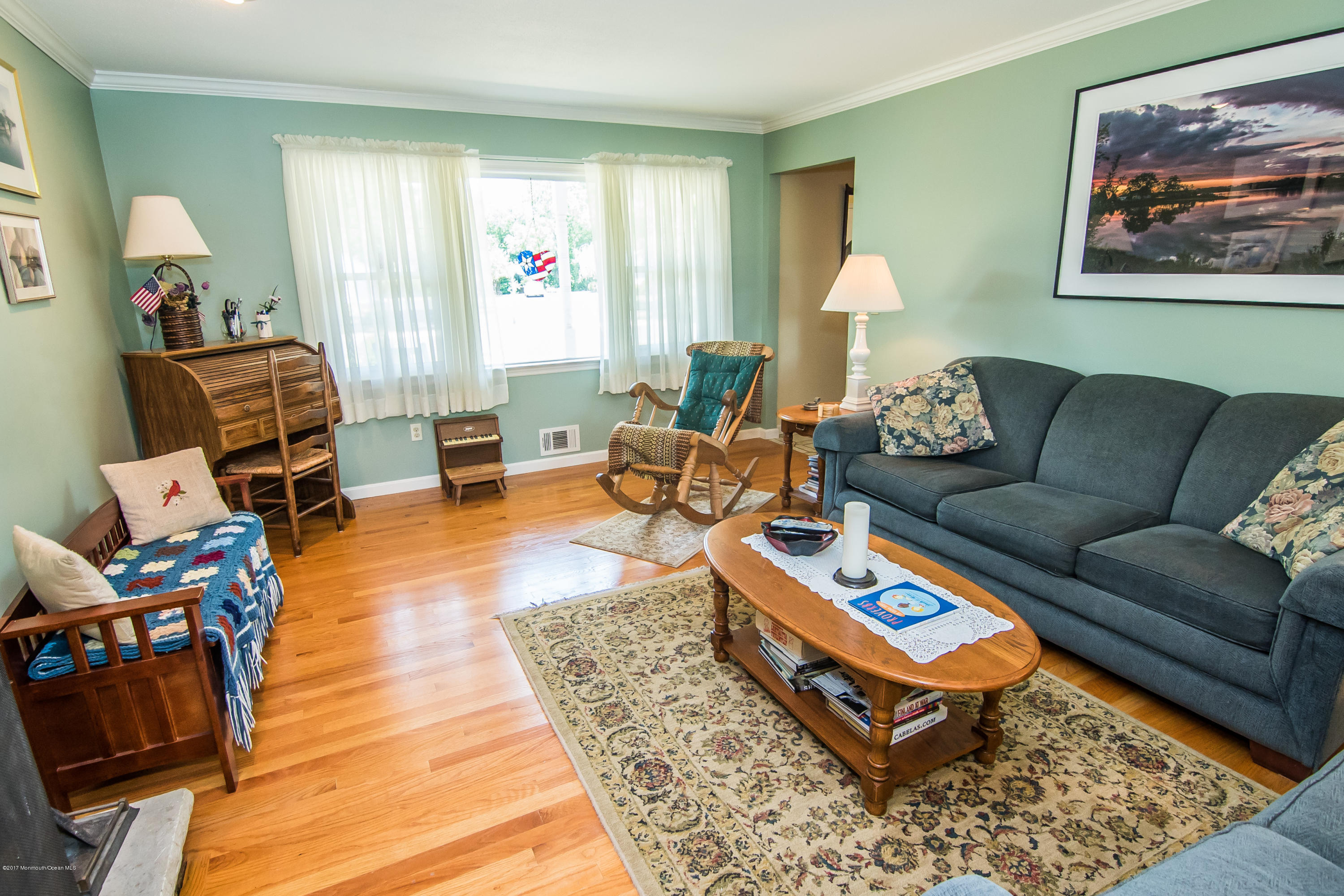 22 Old Post Road Freehold, NJ 07728 - Photo 13 of 61 a living room with furniture and wooden floor