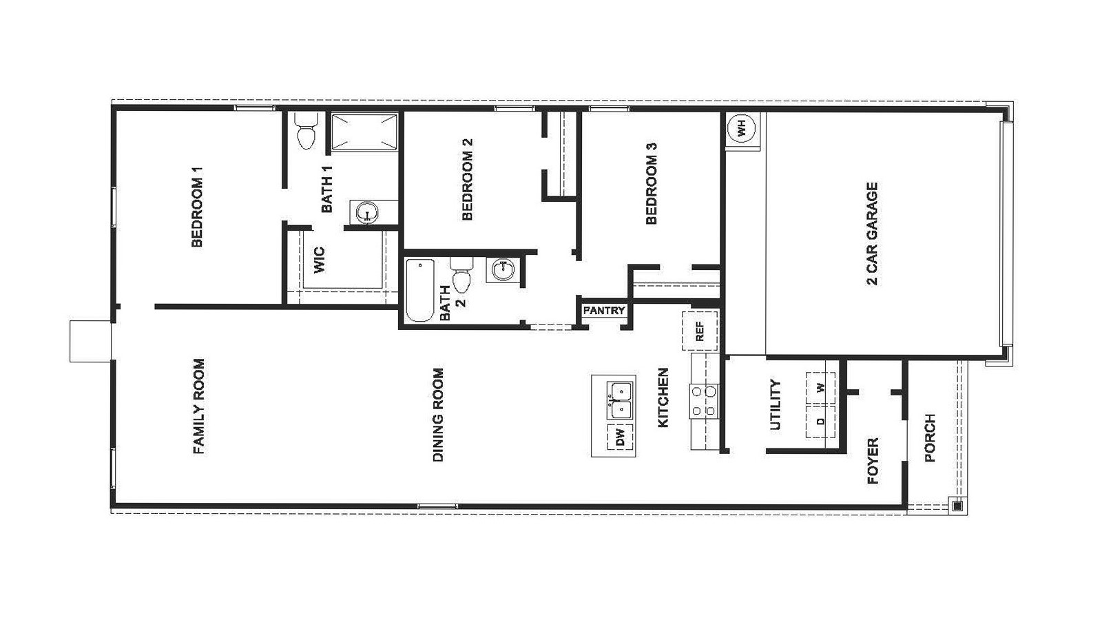 156 Wyatt Way Jarrell, TX 76537 - Photo 30 of 30 Floor plan