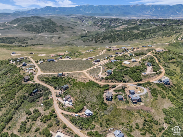 293 Ridge Top Road, Unit 184 Coalville, UT 84017 - Photo 24 of 26 Aerial view of property and surrounding area with a mountain backdrop and rural landscape