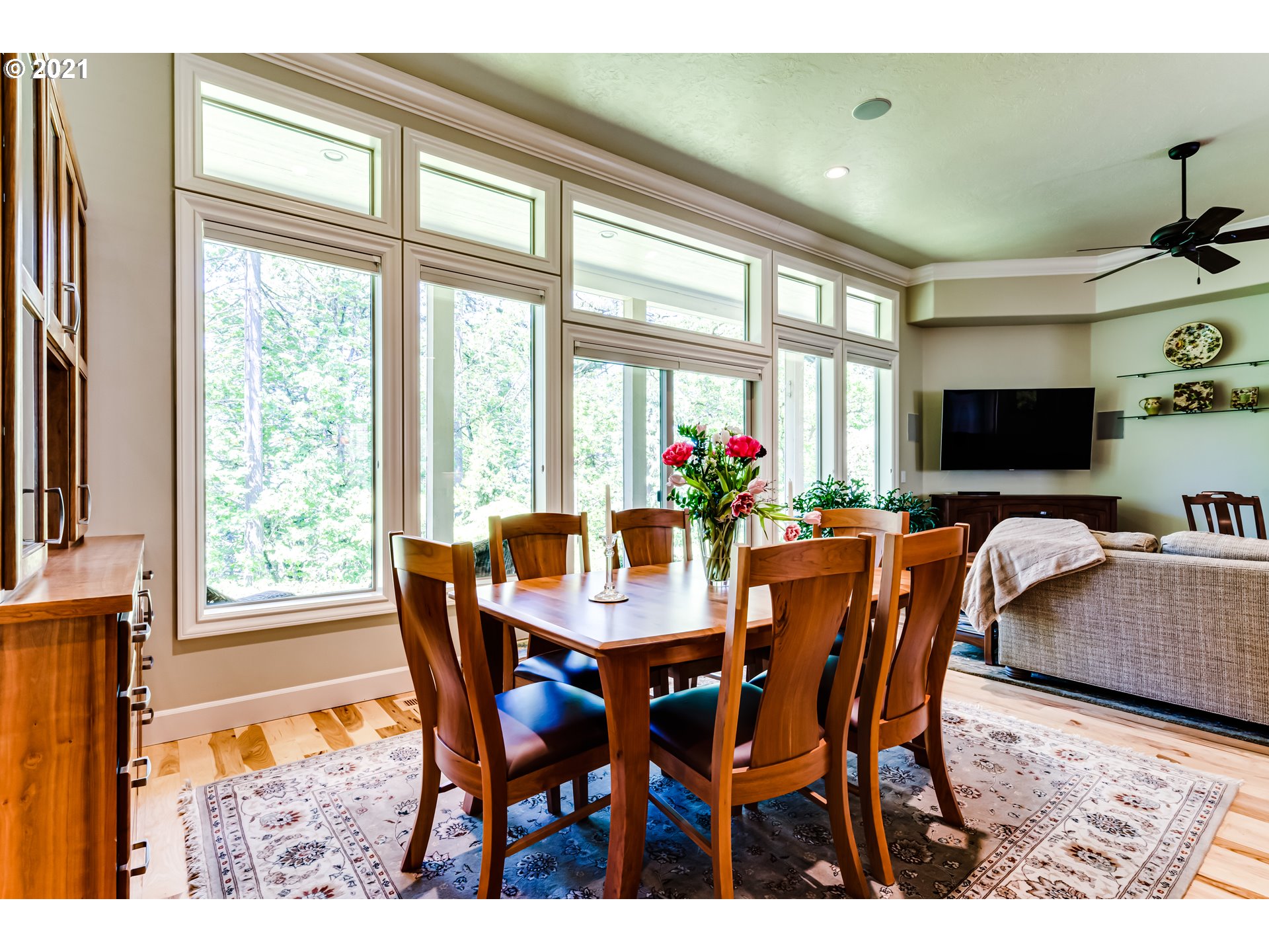 6128 Graystone Loop Springfield, OR 97478 - Photo 5 of 32 a view of a dining room with furniture window and outside view
