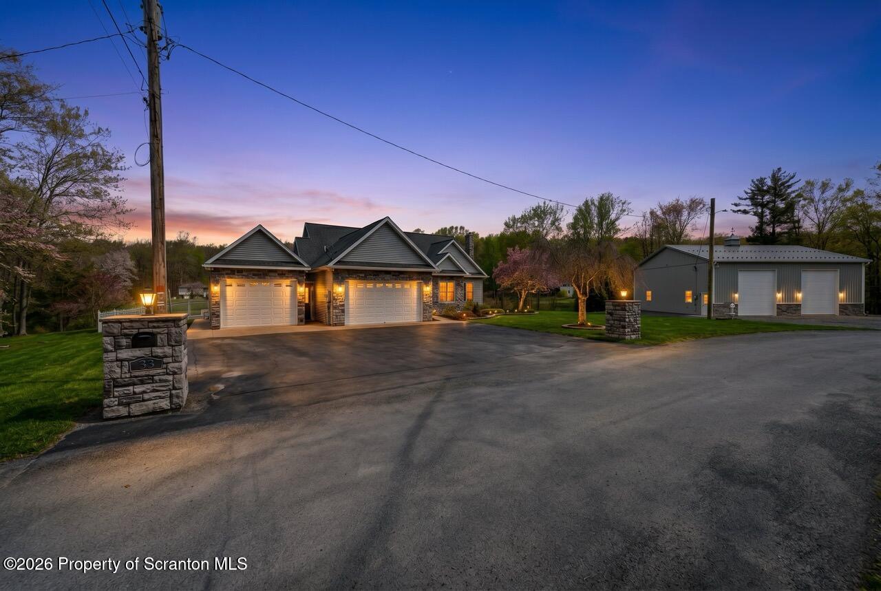 33 Parry Road Moscow, PA 18444 - Photo 26 of 75 33 Parry Rd 01 Dusk Large