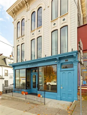 front view of a building with a glass door