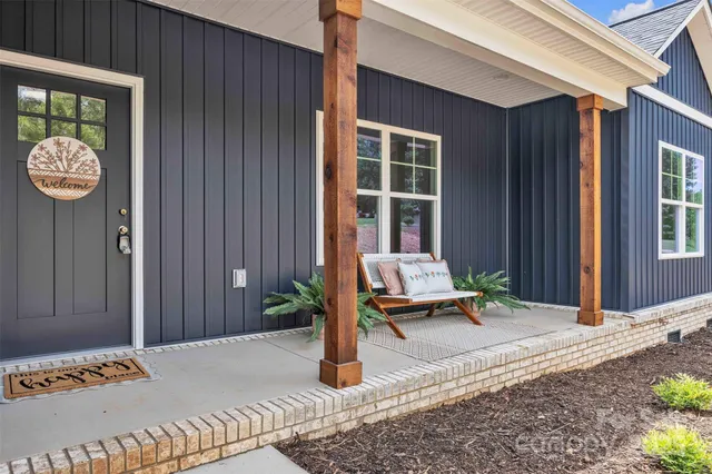 a outdoor space with patio furniture