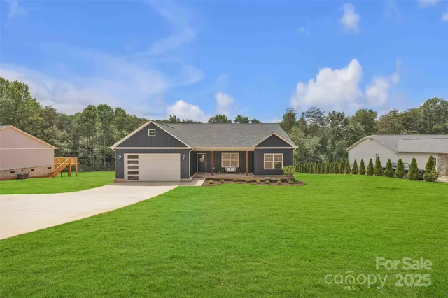 front view of a house with yard