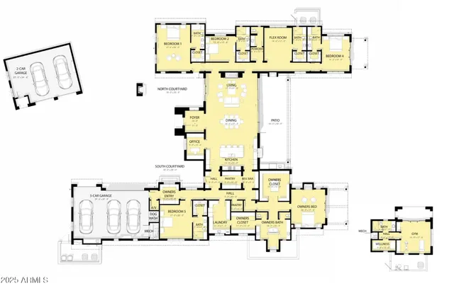 a picture of a bench in a white wall