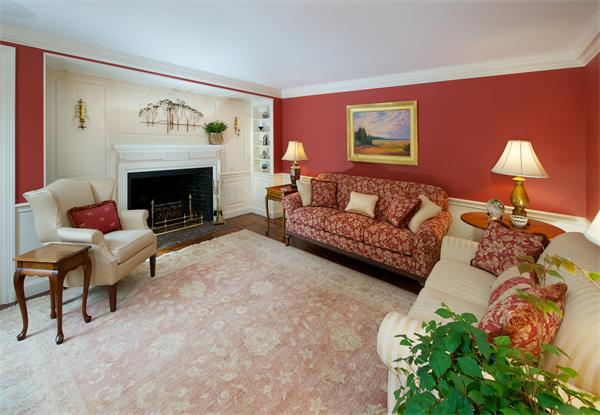 42 Topsfield Road Boxford, MA 01921 - Photo 8 of 30 a living room with furniture and a fireplace