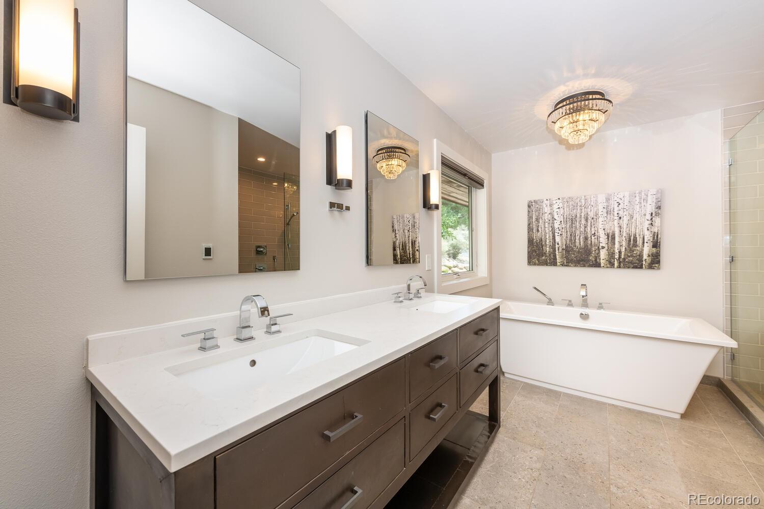 3828 Cloverleaf Drive Boulder, CO 80304 - Photo 17 of 40 a bathroom with a sink and a bathtub
