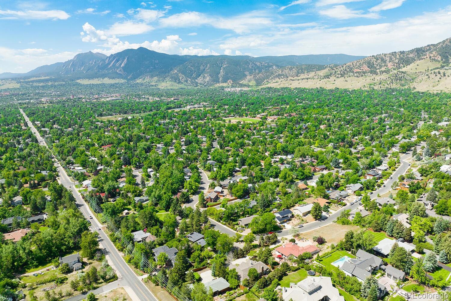 3828 Cloverleaf Drive Boulder, CO 80304 - Photo 37 of 40 a view of a lush green field with mountains in the background