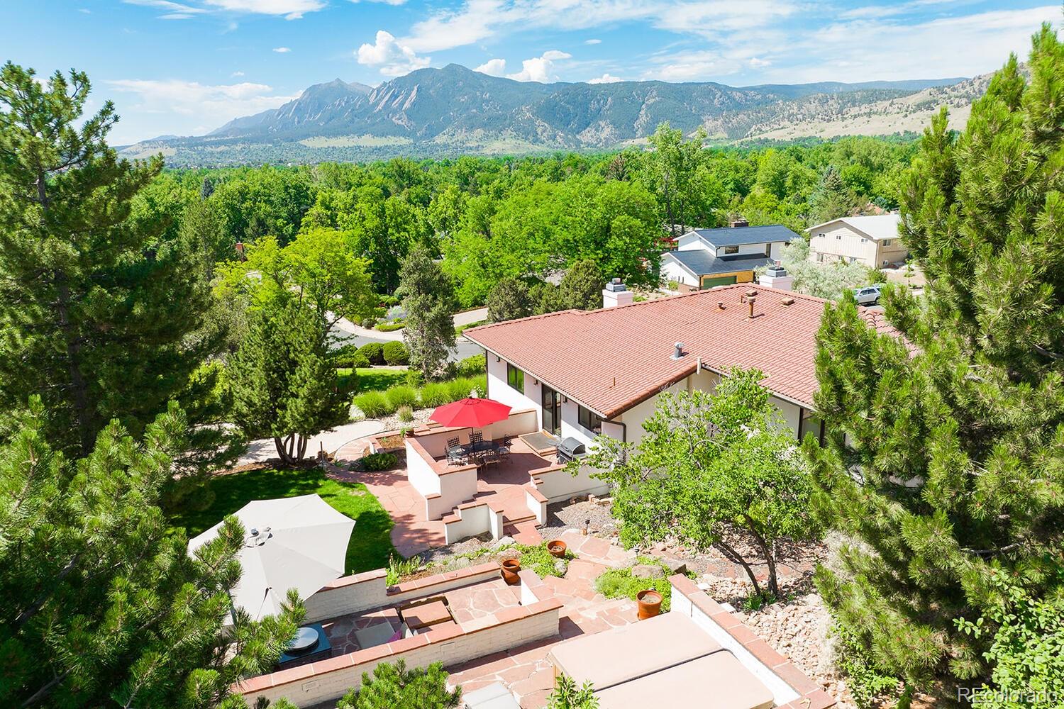 3828 Cloverleaf Drive Boulder, CO 80304 - Photo 38 of 40 an aerial view of house with yard