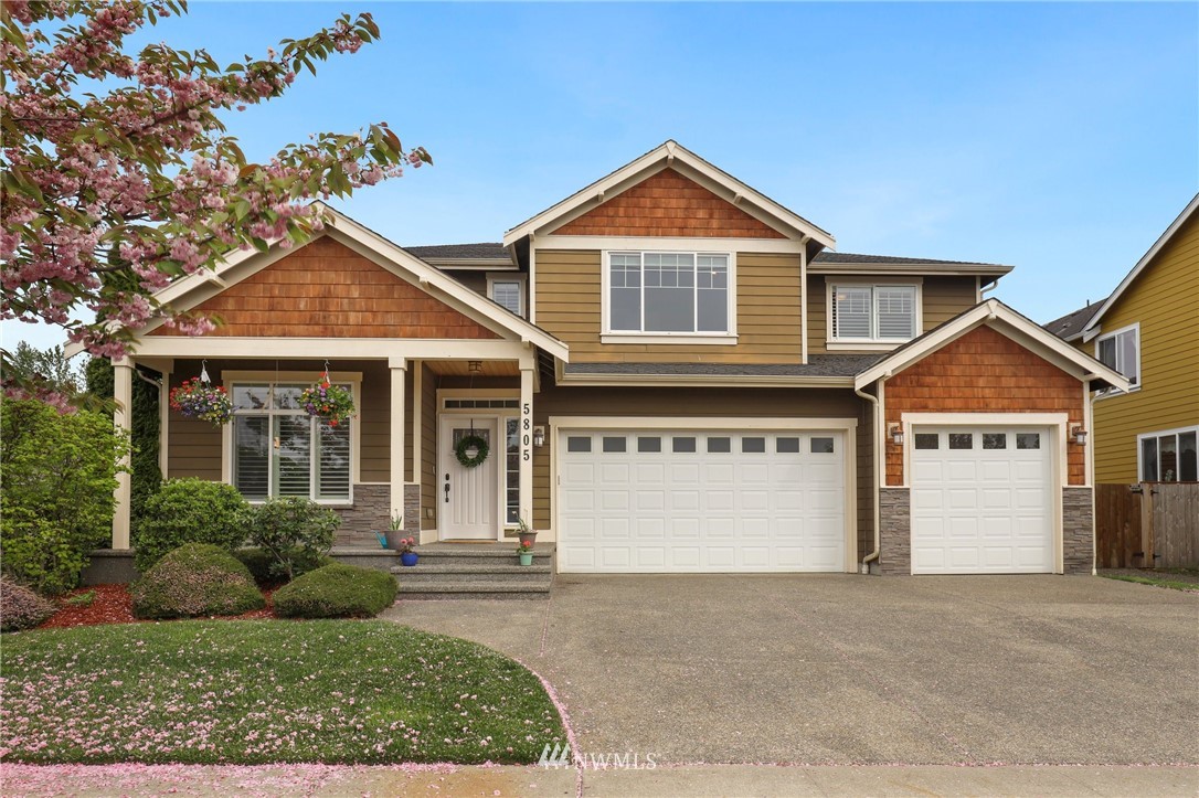 5805 Parker Road East Sumner, WA 98390 - Photo 1 of 40 front view of a house with a yard