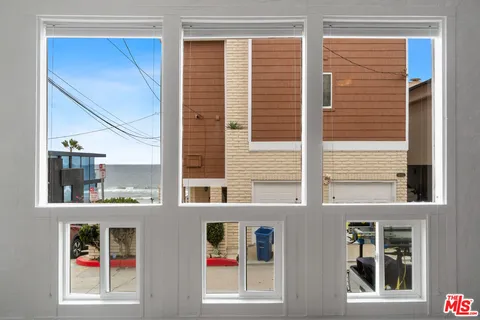 a view of a building from a windows