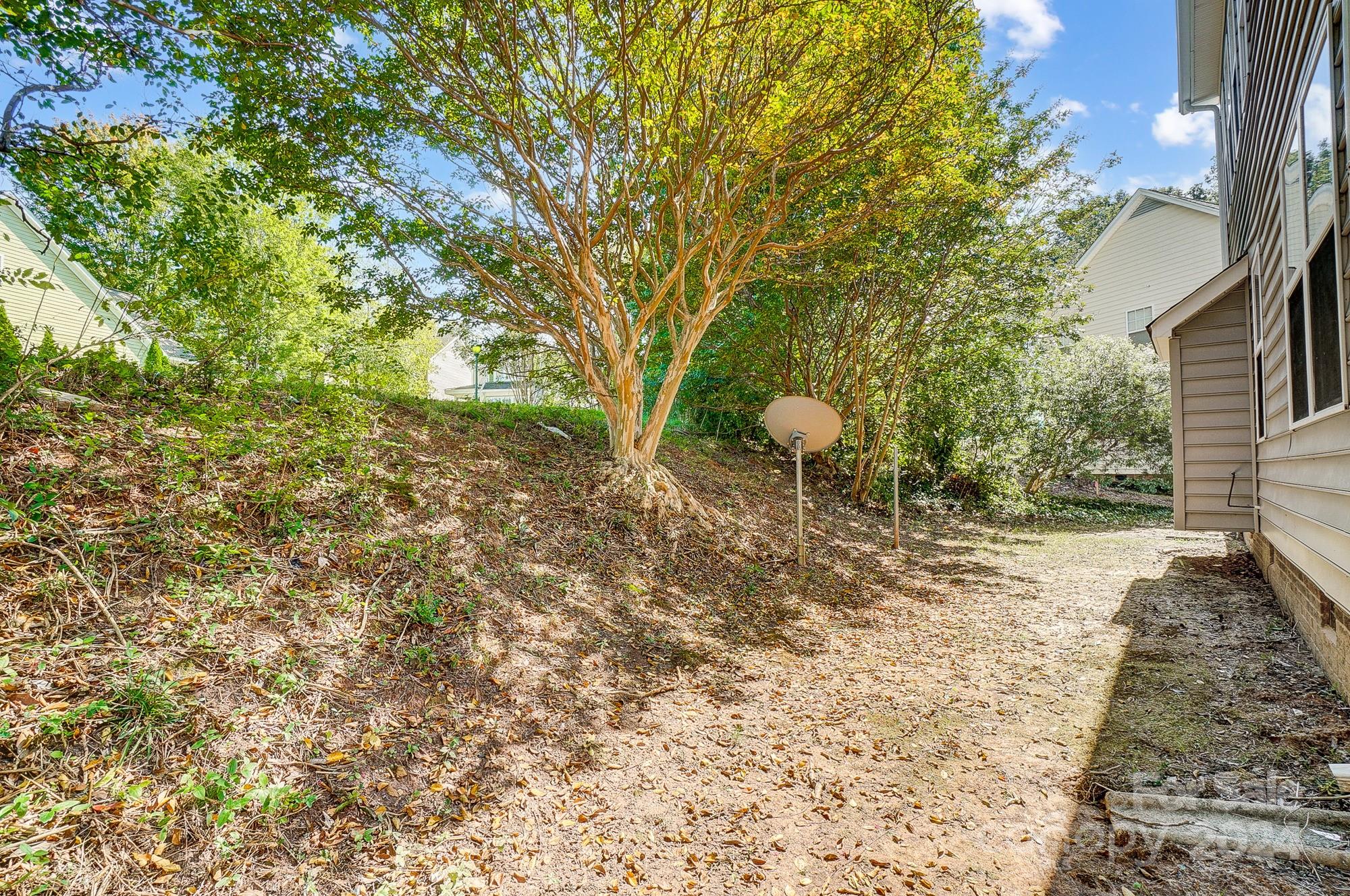 14137 Wild Elm Road Charlotte, NC 28277 - Photo 35 of 36 a backyard of a house with lots of green space