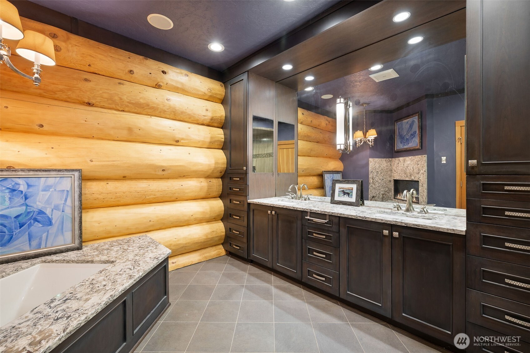 550 Manley Road Bellingham, WA 98229 - Photo 15 of 40 a bathroom with a granite countertop tub sink and mirror
