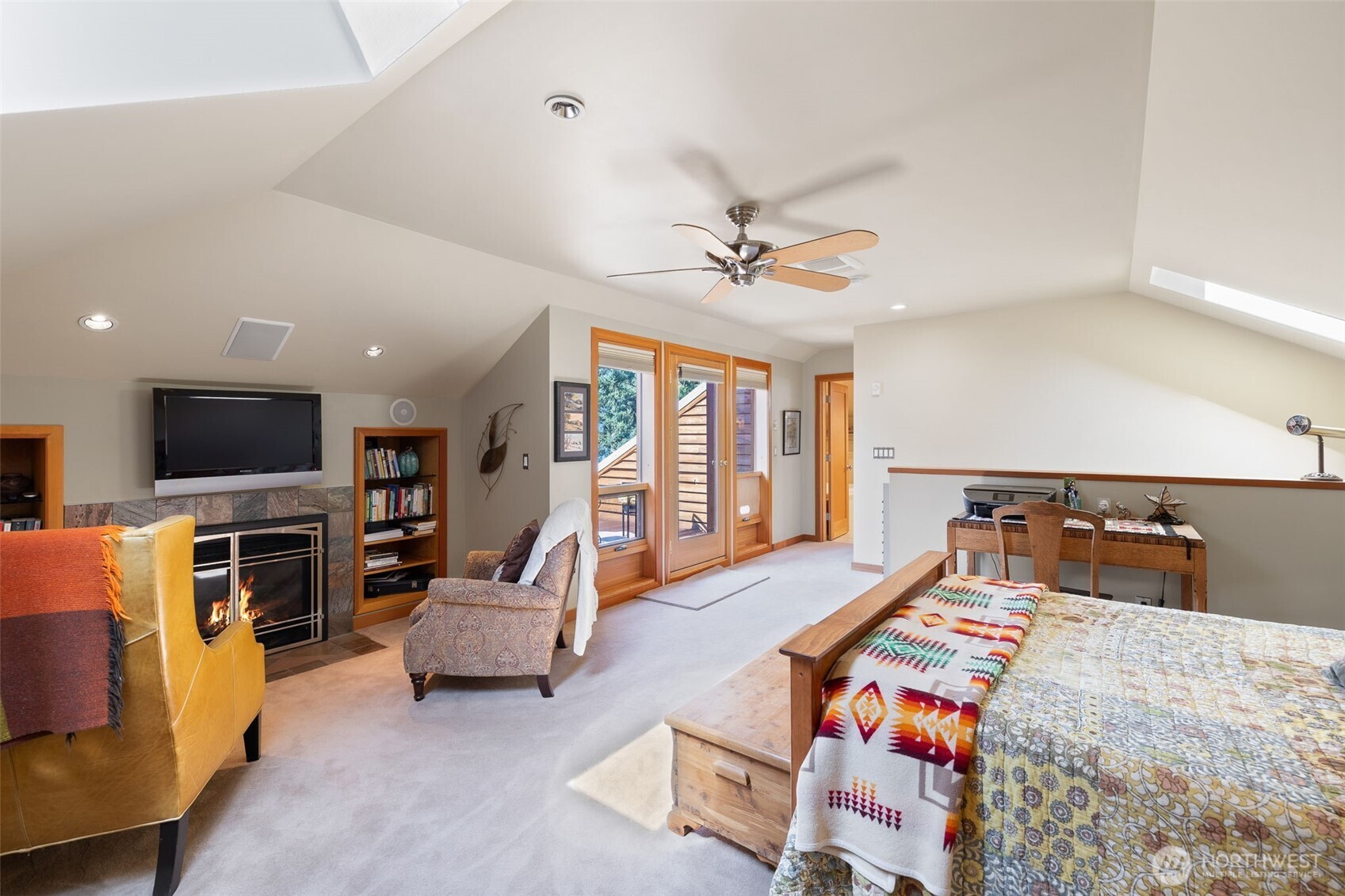 550 Manley Road Bellingham, WA 98229 - Photo 28 of 40 a bedroom with furniture and a flat screen tv