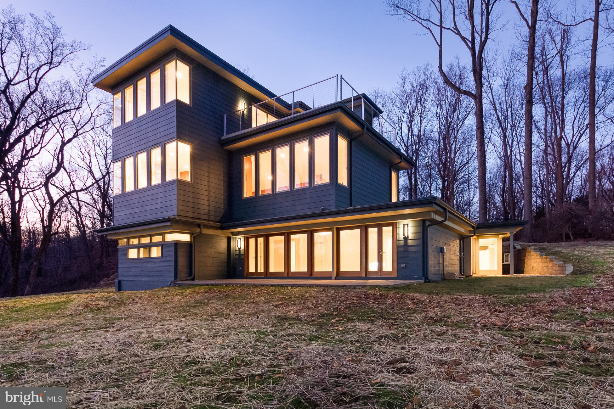 144 Drakes Corner Road Princeton, NJ 08540 - Photo 4 of 49 Rear elevation evening shot