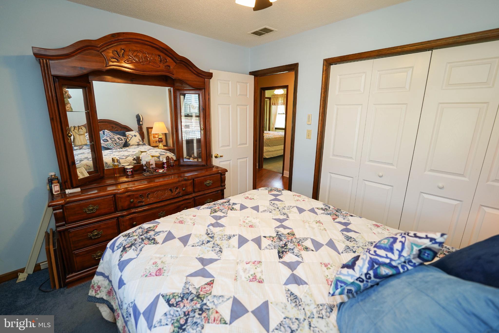 27949 Phoenix Church Road Marion Station, MD 21838 - Photo 57 of 82 a bedroom with a bed and a mirror