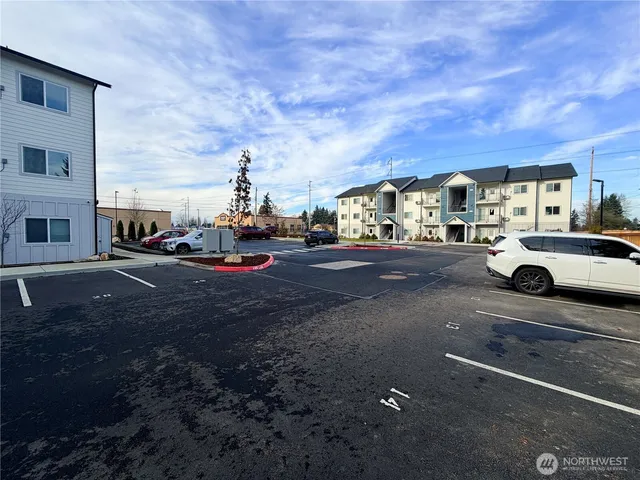 a car parked in front of a building