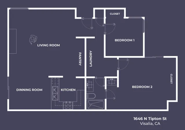 $174,900 | 1644 North Tipton Street, Visalia, CA 93292
