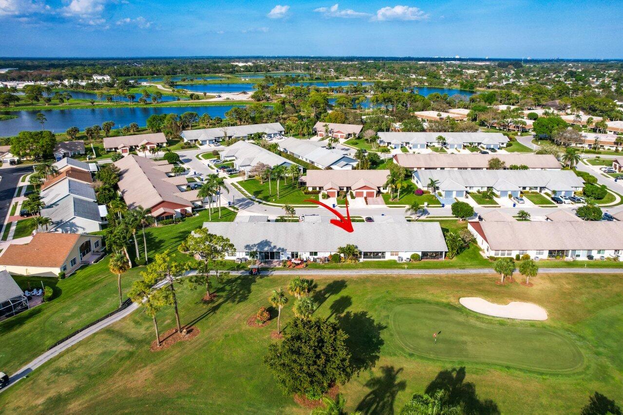 130 Moccasin Trail South Jupiter, FL 33458 - Photo 25 of 29 Aerial View East with arrow