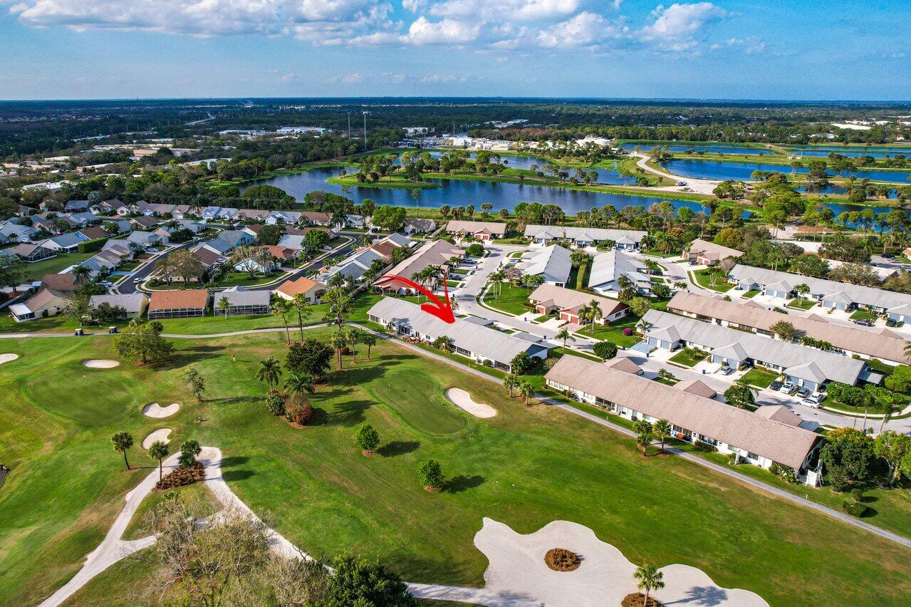 130 Moccasin Trail South Jupiter, FL 33458 - Photo 26 of 29 Aerial View N with arrow