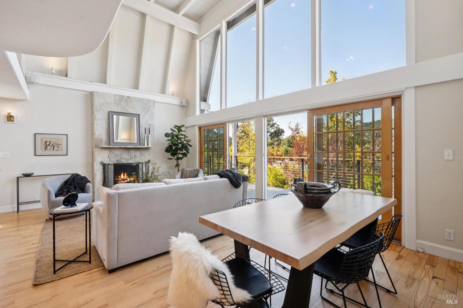 347 Jewell Street San Rafael, CA 94901 - Photo 26 of 61 a view of a dining room with furniture window and wooden floor