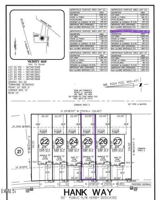 224 Hank Way Willow Spring, NC 27592 - Photo 4 of 49 Plot plan