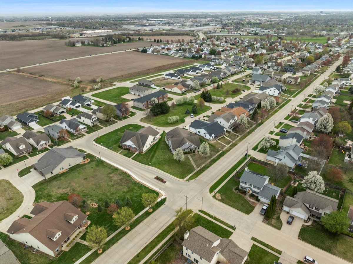 1600 Belclare Road Normal, IL 61761 - Photo 34 of 40 an aerial view of residential houses with outdoor space