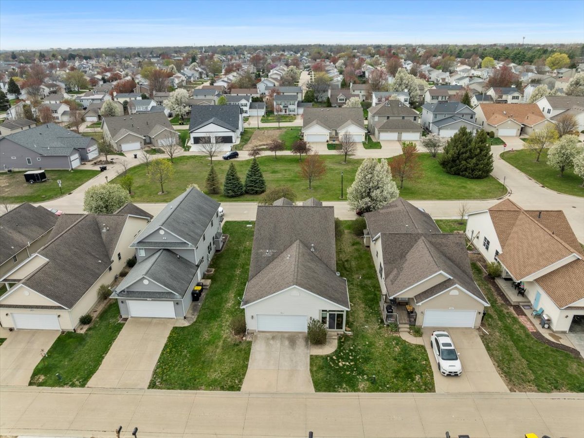 1600 Belclare Road Normal, IL 61761 - Photo 36 of 40 an aerial view of residential houses with outdoor space