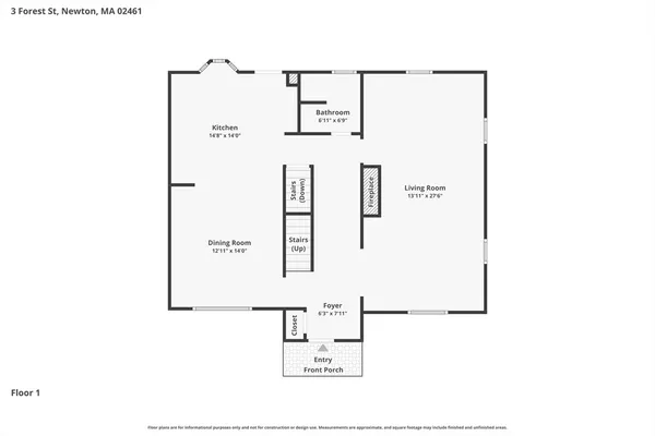 $7,000 | 3 Forest Street, Unit 3, Newton, MA 02461
