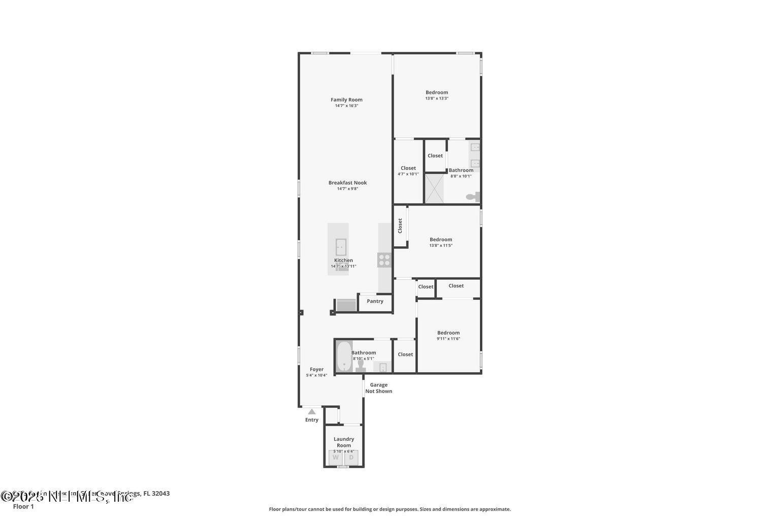 2535 Acorn Creek Road Green Cove Springs, FL 32043 - Photo 26 of 26 a picture of a floor plan