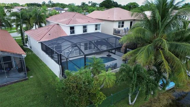 a view of indoor pool and sitting area