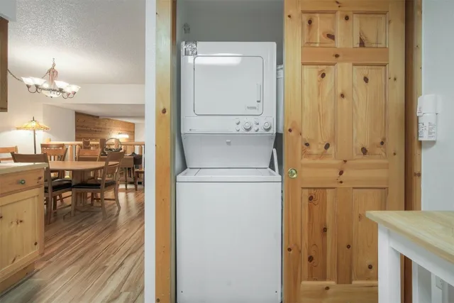 a view of kitchen and dining room