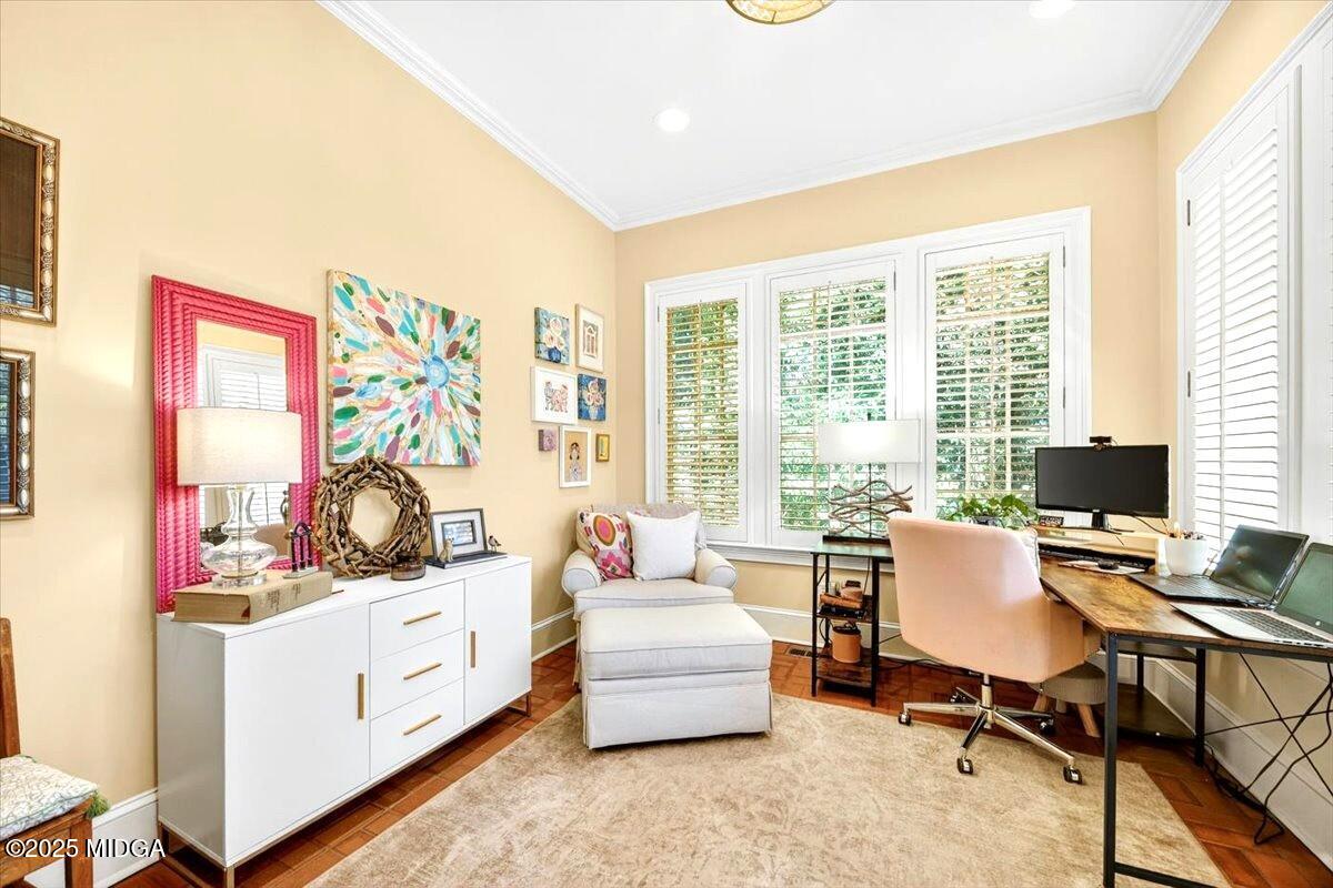 1158 Jackson Springs Road Macon, GA 31211 - Photo 10 of 42 a view of a workspace with furniture and a window