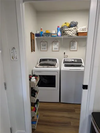 a room with storage and utility