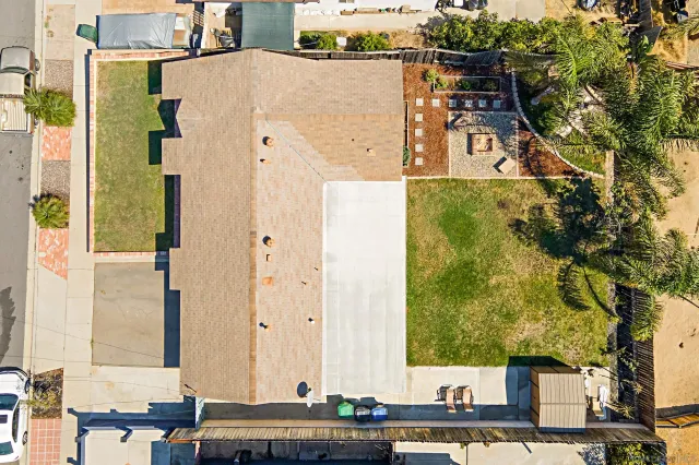 view of building with yard