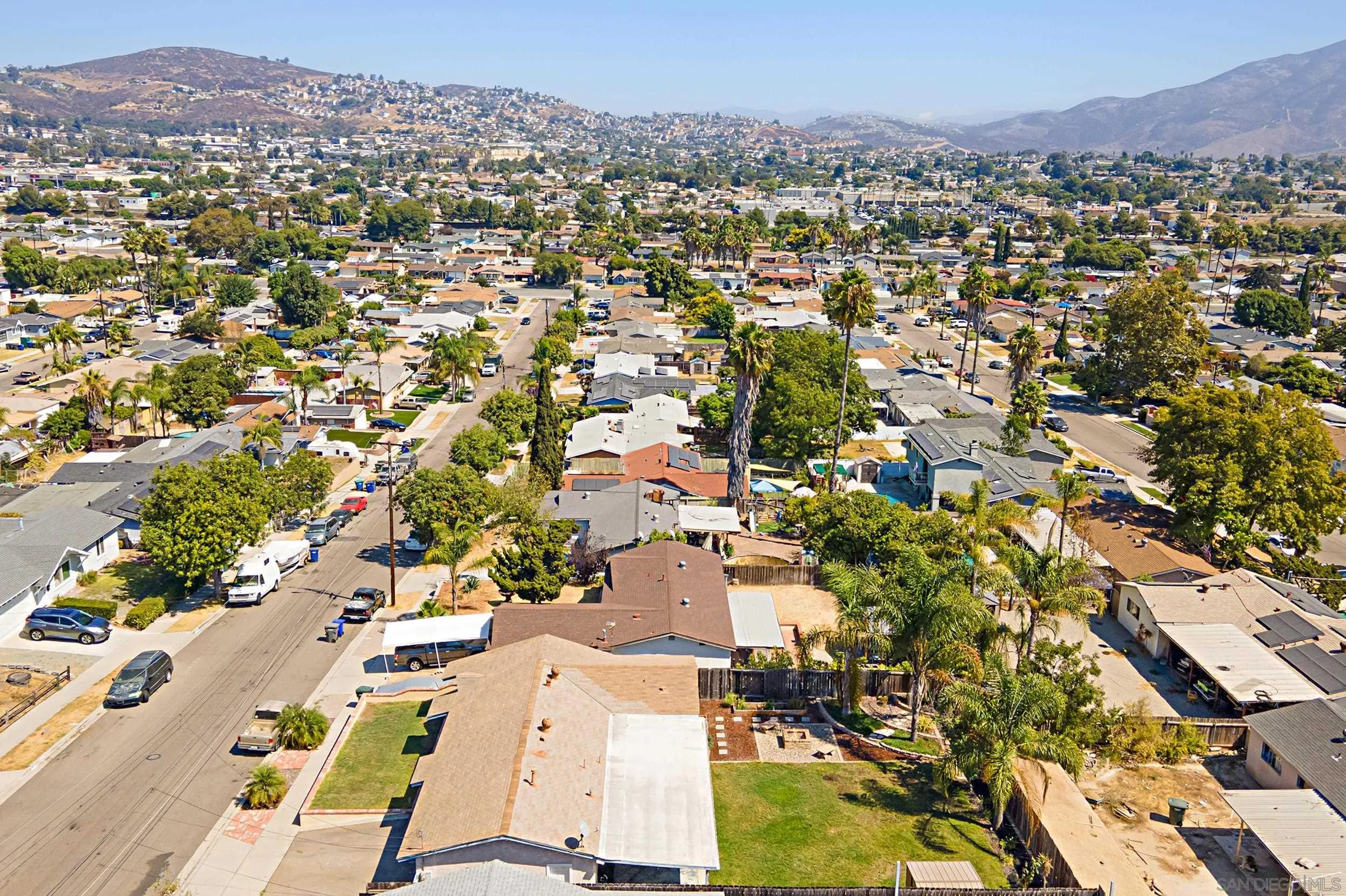 8823 Kelburn Avenue Spring Valley, CA 91977 - Photo 31 of 34 an aerial view of residential houses with outdoor space