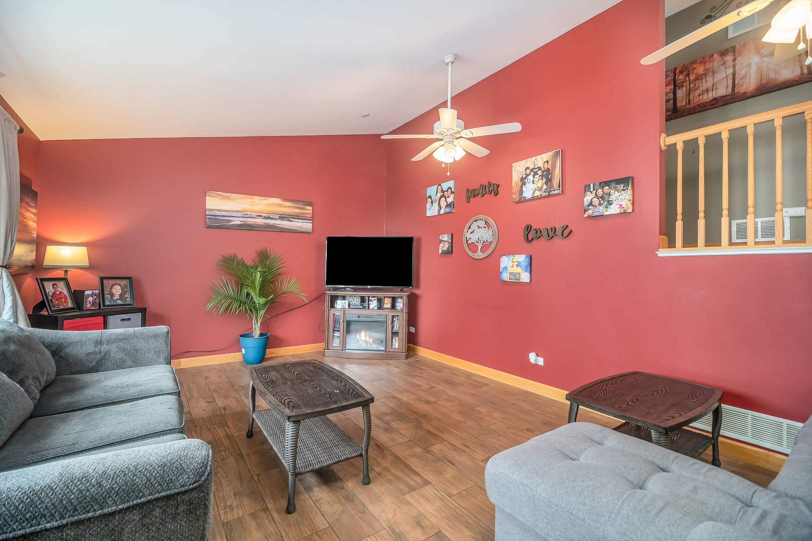 805 South Cooper Road New Lenox, IL 60451 - Photo 9 of 25 a living room with furniture and a flat screen tv