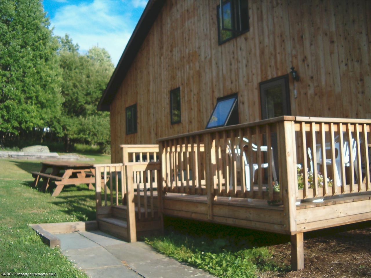 117 Elk Lake Road Springville, PA 18844 - Photo 10 of 15 a view of a house with backyard and sitting area