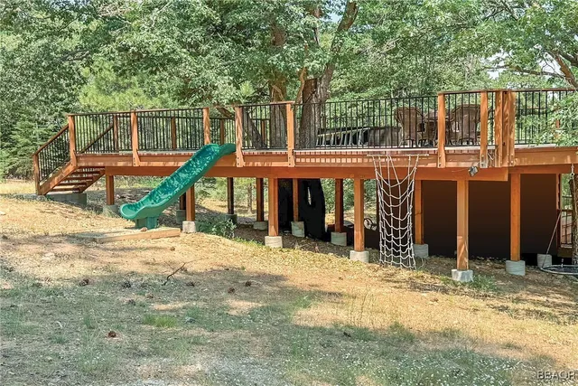 a view of a covered with snow in the background