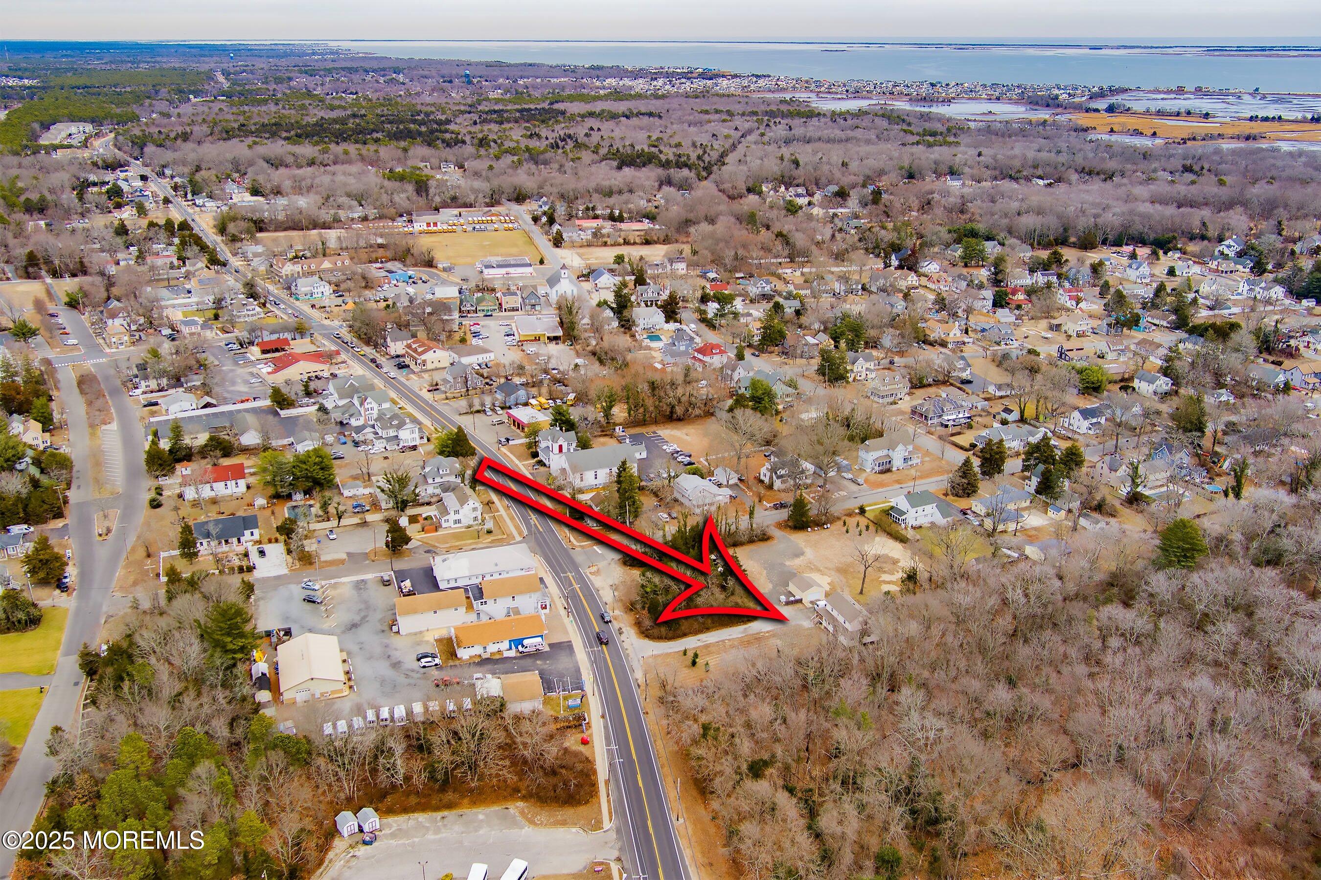 Main Street Barnegat, NJ 08005 - Photo 23 of 26 an aerial view of house with yard and mountain view in back