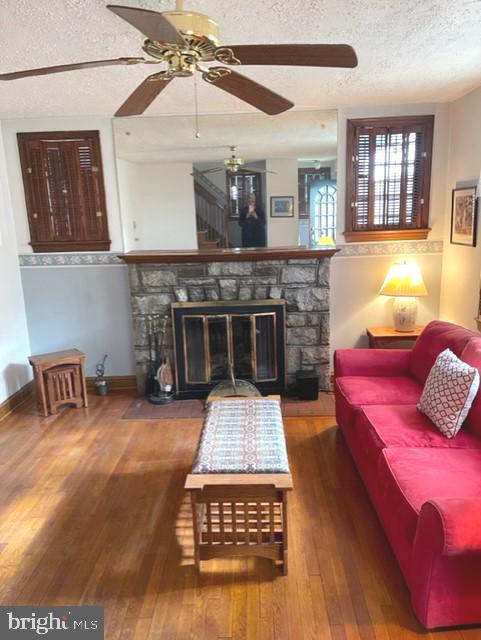 2516 32nd Street Southeast Washington, DC 20020 - Photo 4 of 40 Wood burning-Stone Fireplace and Mantel
