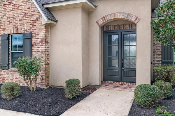a view of front door of house