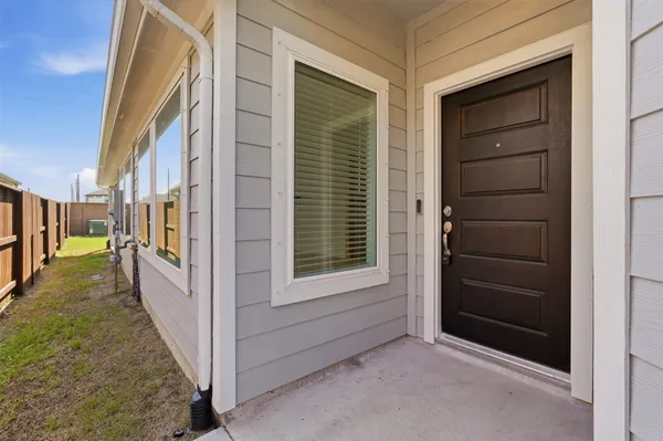 a view of a entryway door of the house