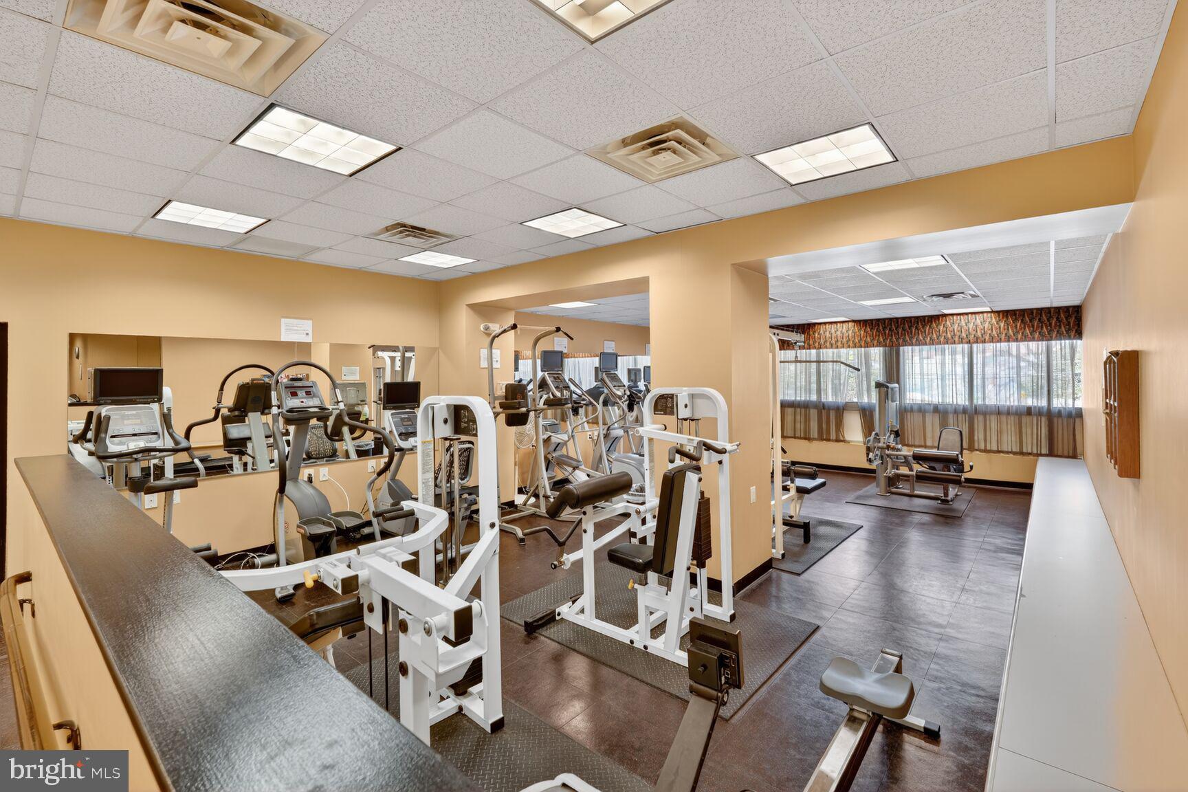 1220 Blair Mill Road, Unit 1403 Silver Spring, MD 20910 - Photo 29 of 40 a view of a room with gym equipment