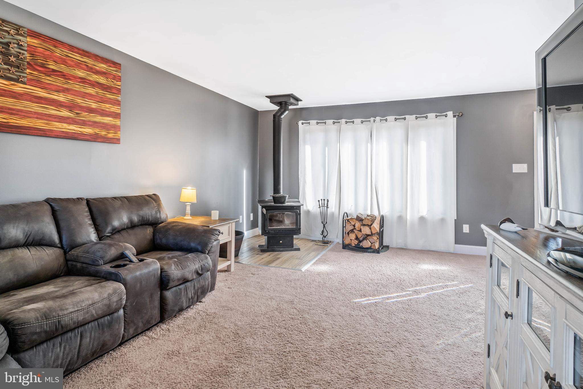 Bright, open family room
