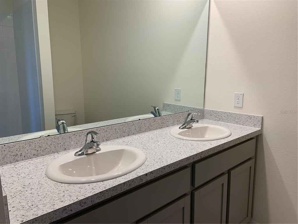 5518 Oxford Gray Road Wesley Chapel, FL 33545 - Photo 8 of 11 a bathroom with a sink and a mirror