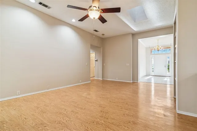 wooden floor in an empty room