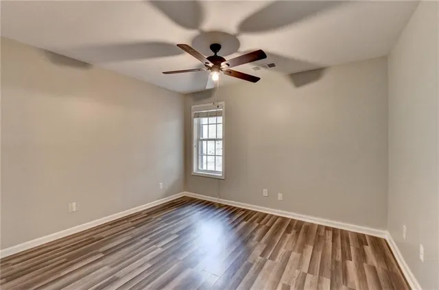 wooden floor in an empty room